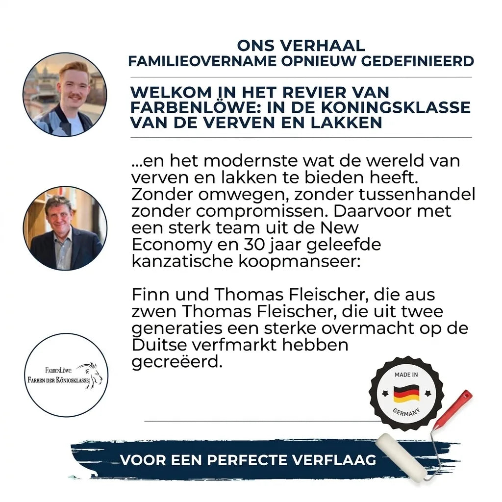 Farbenlöwe familiebedrijf presenteert geschiedenis en belofte voor kwaliteitsverf en lak.