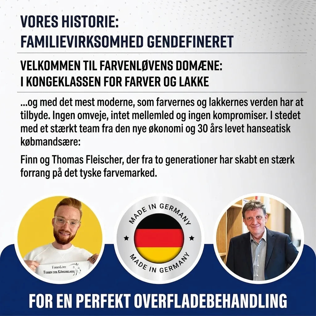 Tysk familievirksomhed Farbenlöwe redefinerer maling og lakindustrien. Finn og Thomas Fleischer. Made in Germany.