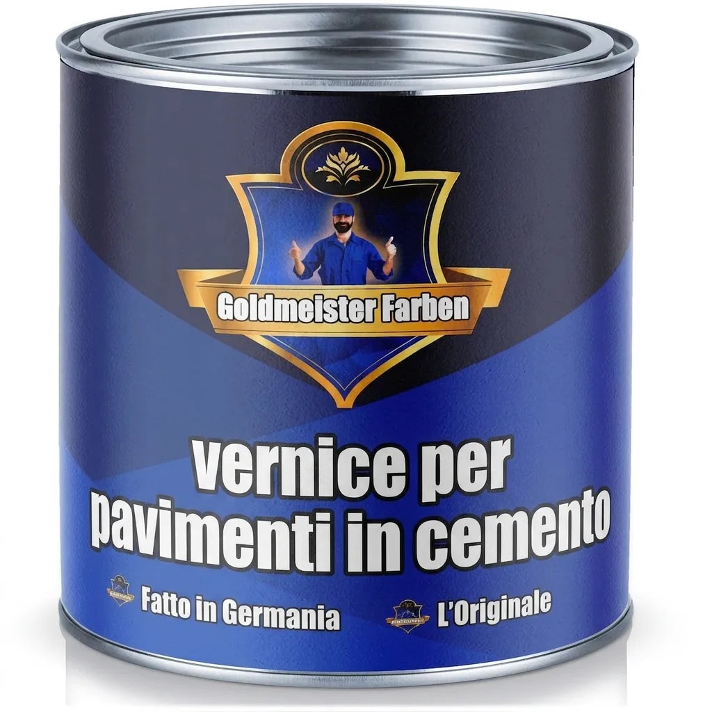 Lattina blu di vernice per cemento Goldmeister Farben Made in Germany, Das Original.