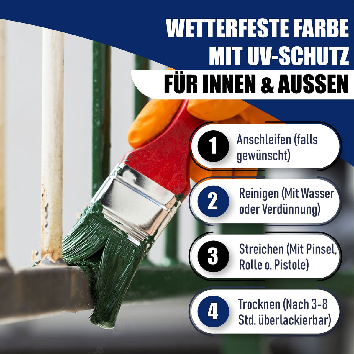 Metallschutzlack Rundumsorglos-Set (X500) inkl. Zubehör XXL - Hamburger Lack-Profi