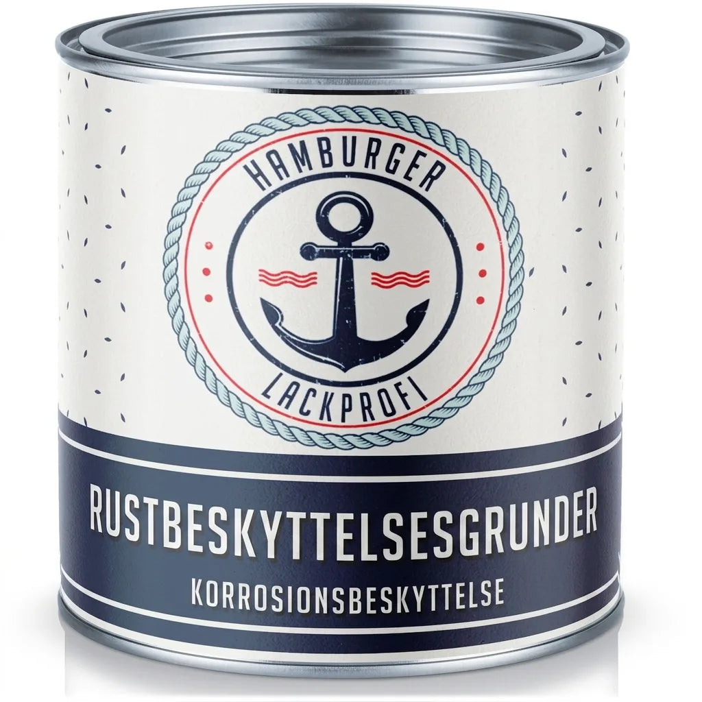 Hamburger Lackprofi malingdåse med rustbeskyttende grunder og korrosionsbeskyttelse.