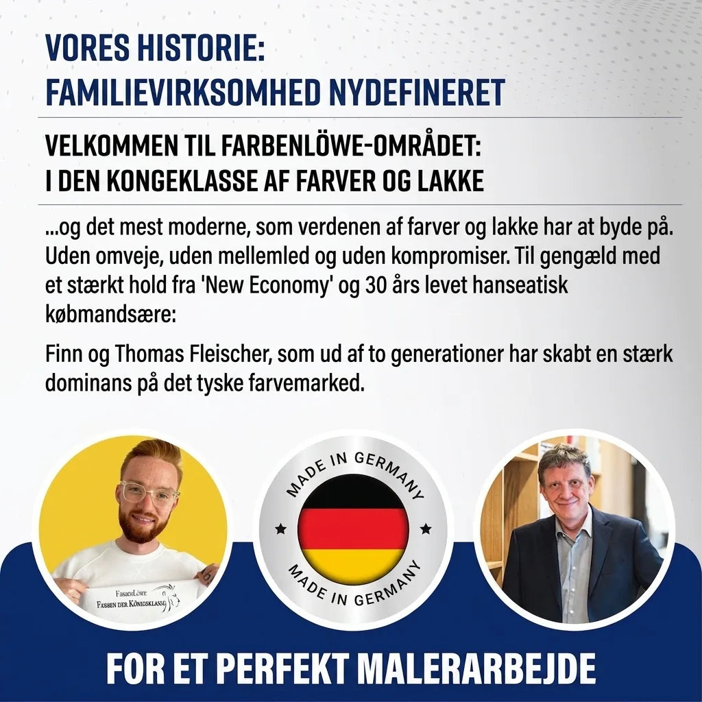 Farbenlöwe: Tysk familievirksomhed omdefinerer maling & lak. Med Finn og Thomas Fleischer. Made in Germany.
