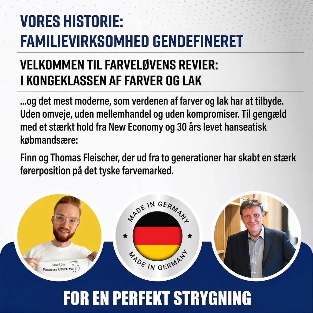 Farbenlöwe familieforetagende redefinerer maling og lak med fokus på tysk kvalitet for et perfekt resultat.
