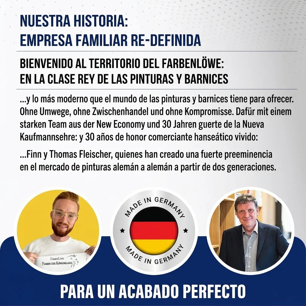Finn y Thomas Fleischer, líderes de Farbenlöwe, empresa familiar alemana de pinturas de alta calidad.