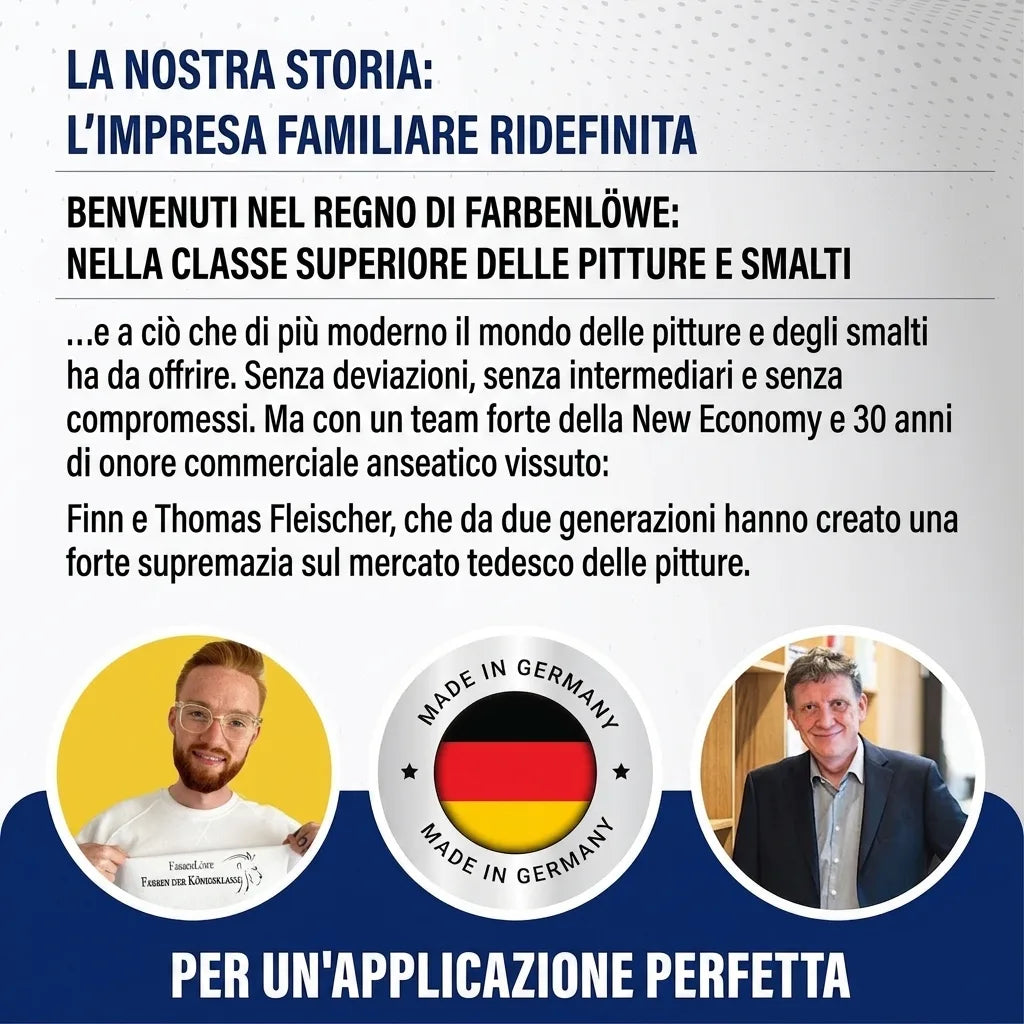 Azienda familiare tedesca FarbenLöwe ridefinisce pitture e lacche Made in Germany con Finn e Thomas Fleischer.