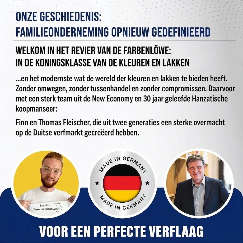 Duits familiebedrijf Farbenlöwe herdefinieert verf & lakken. Met Finn & Thomas Fleischer en 'Made in Germany' kwaliteit.
