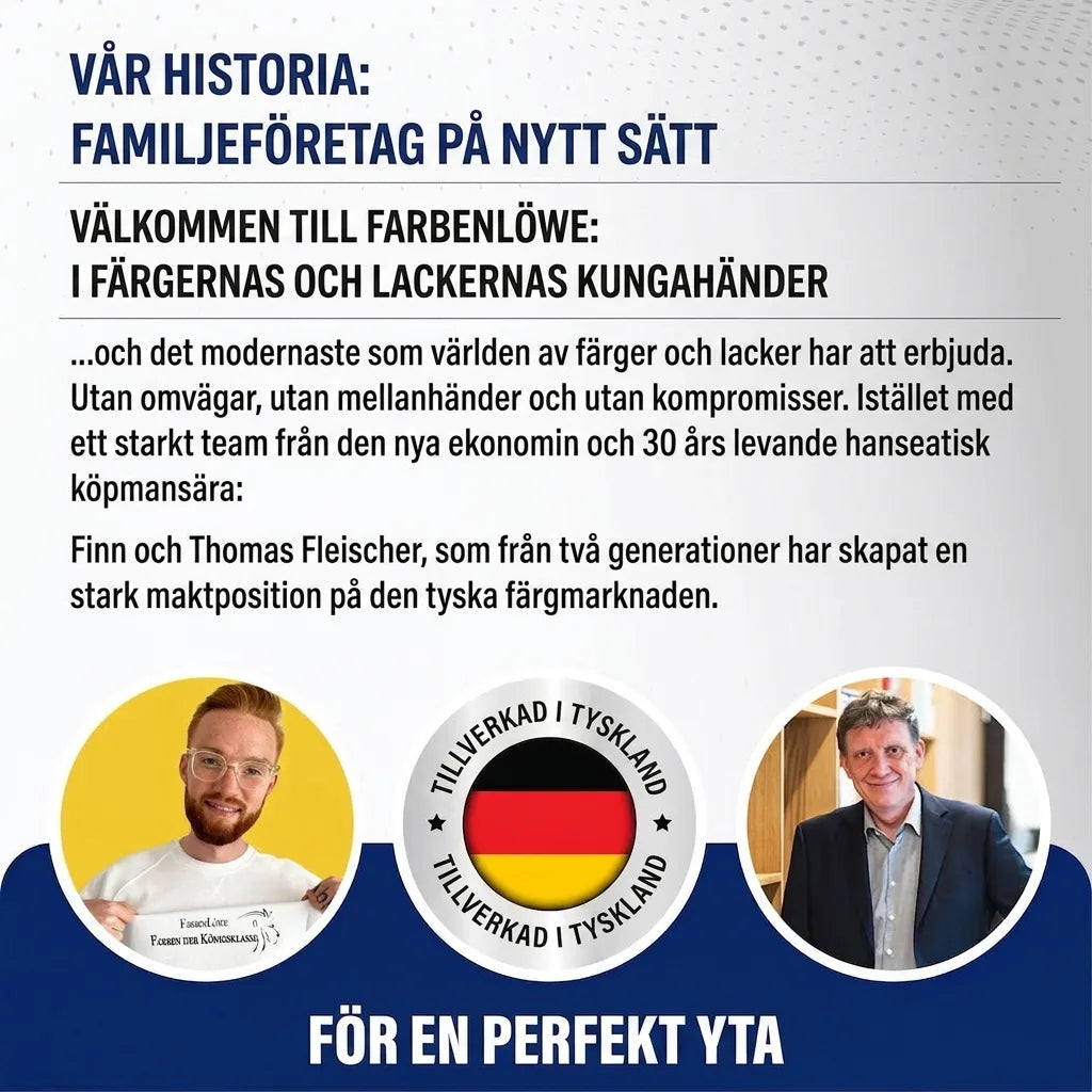 Familjeföretaget Farbenlöwe omdefinierar färg- och lackbranschen med Finn och Thomas Fleischer. Made in Germany.