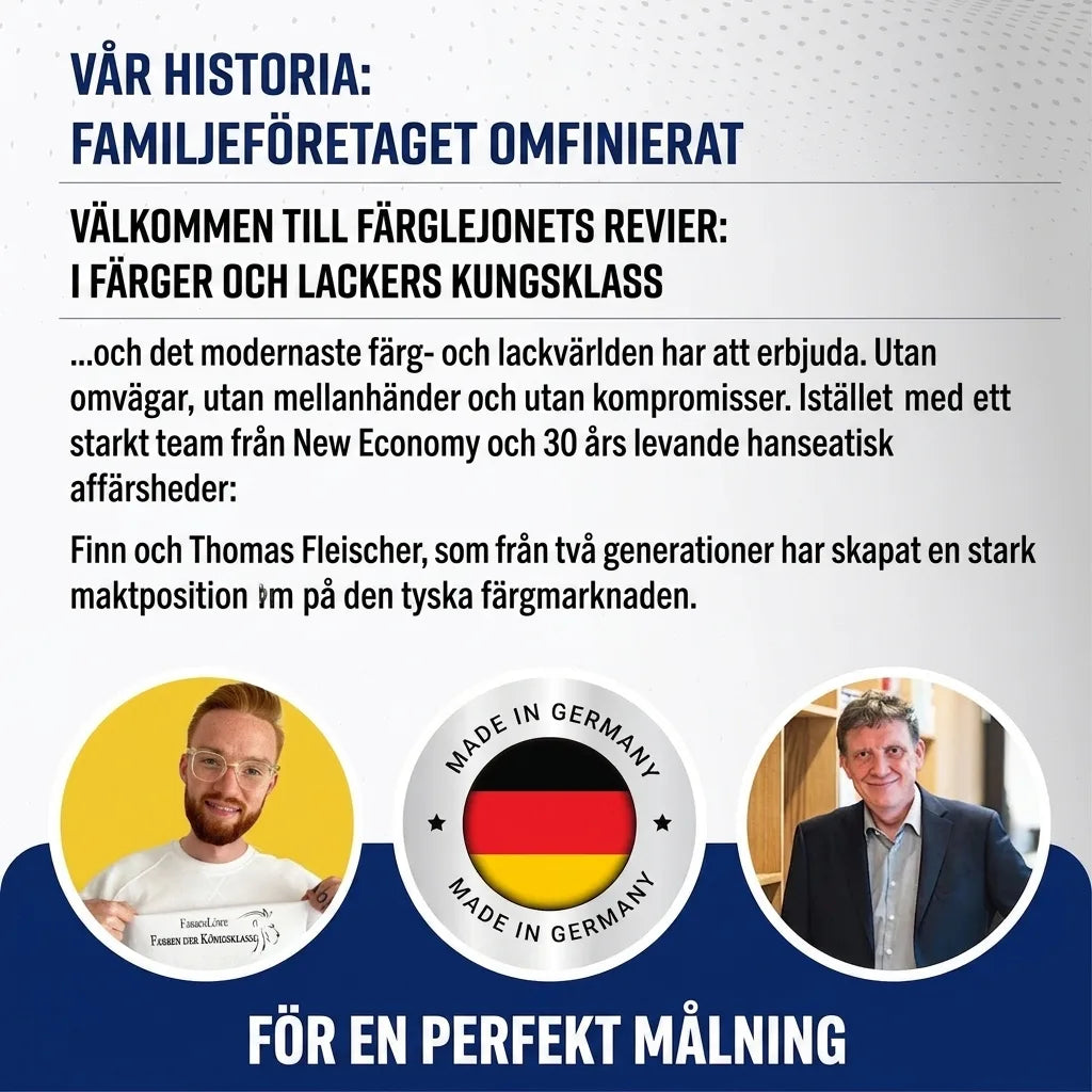 Familjeföretaget Farbenlöwe omdefinierar färg- och lackbranschen med Finn och Thomas Fleischer. Made in Germany.