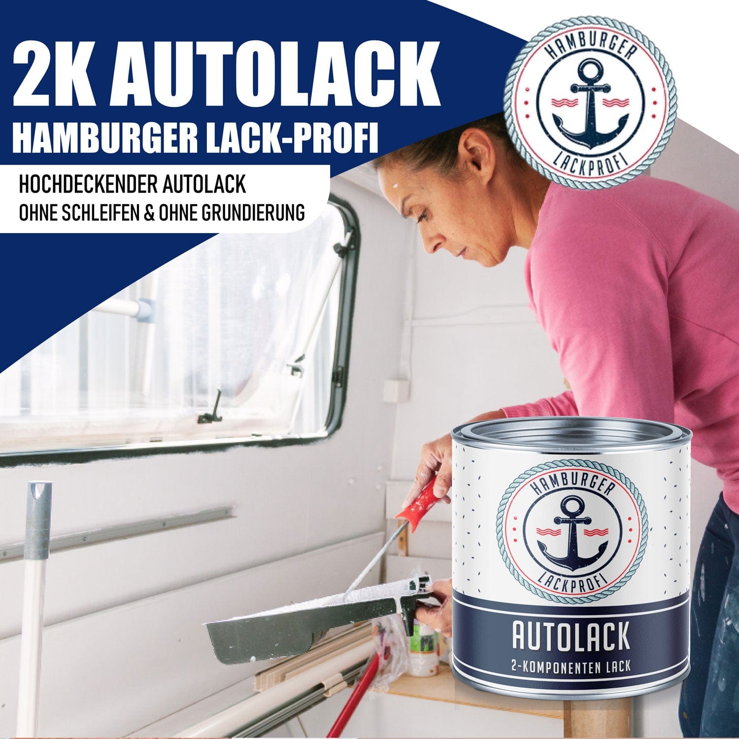 Hamburger Lack-Profi Lacke & Beschichtungen Hamburger Lack-Profi 2K Autolack - hochdeckend & rostschützend