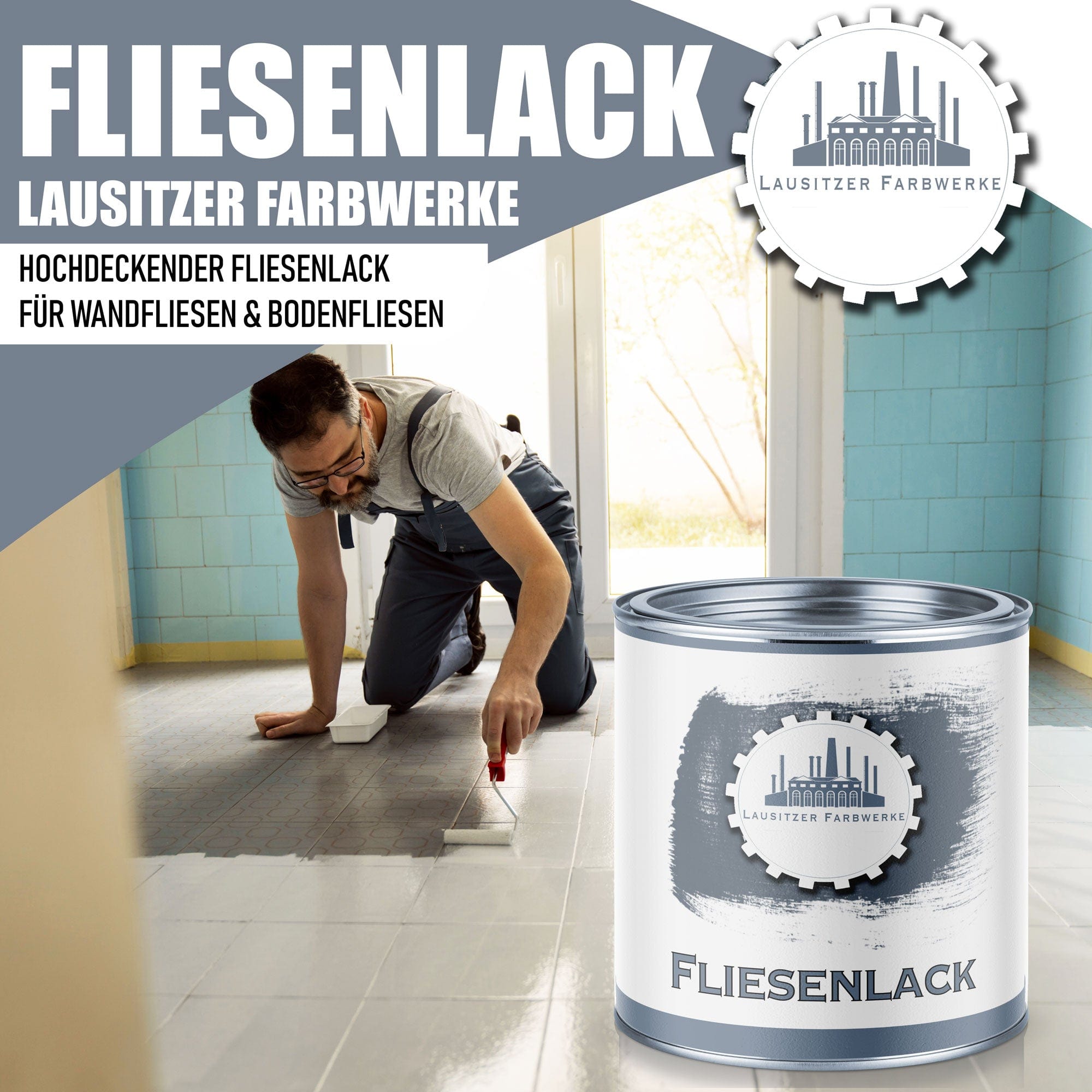 Lausitzer Farbwerke Lacke & Beschichtungen Lausitzer Farbwerke Fliesenlack - Traditionelle Fliesenfarbe