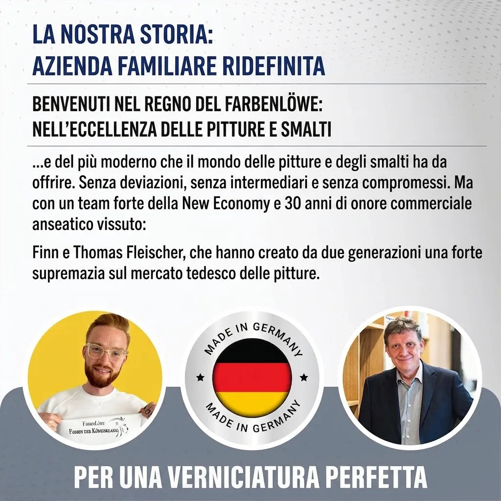 Farbenlöwe, storia dell'azienda familiare tedesca che ridefinisce le vernici Made in Germany.