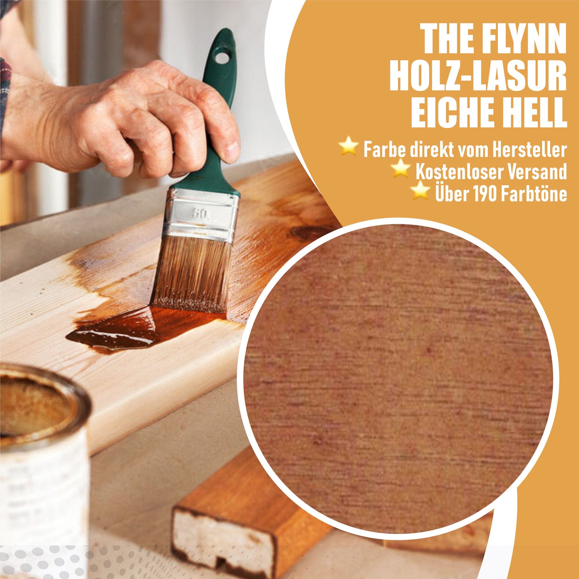 The Flynn Lacke & Beschichtungen The Flynn Holzlasur - Lasur Außen Holzschutzlasur
