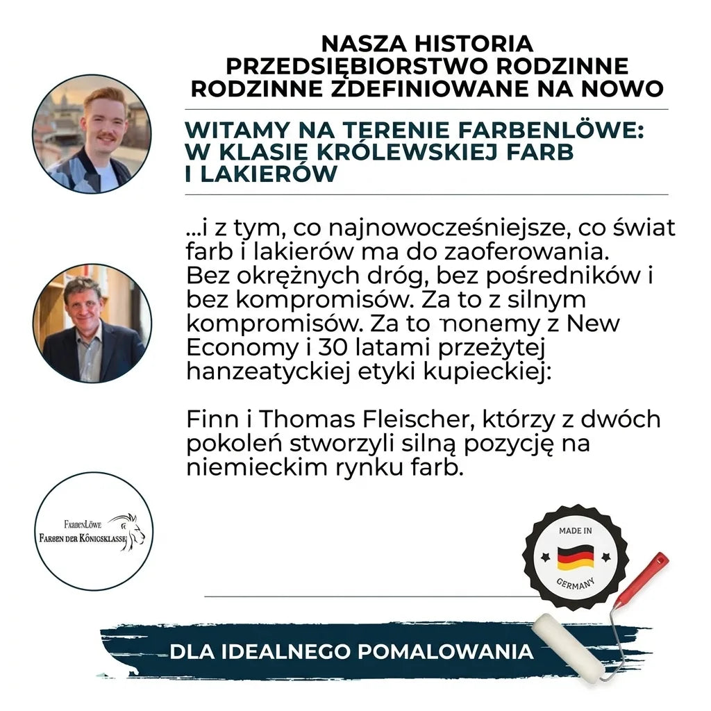 FarbenLöwe: Niemiecka rodzinna firma z farbami i lakierami klasy królewskiej, Finn i Thomas Fleischer.