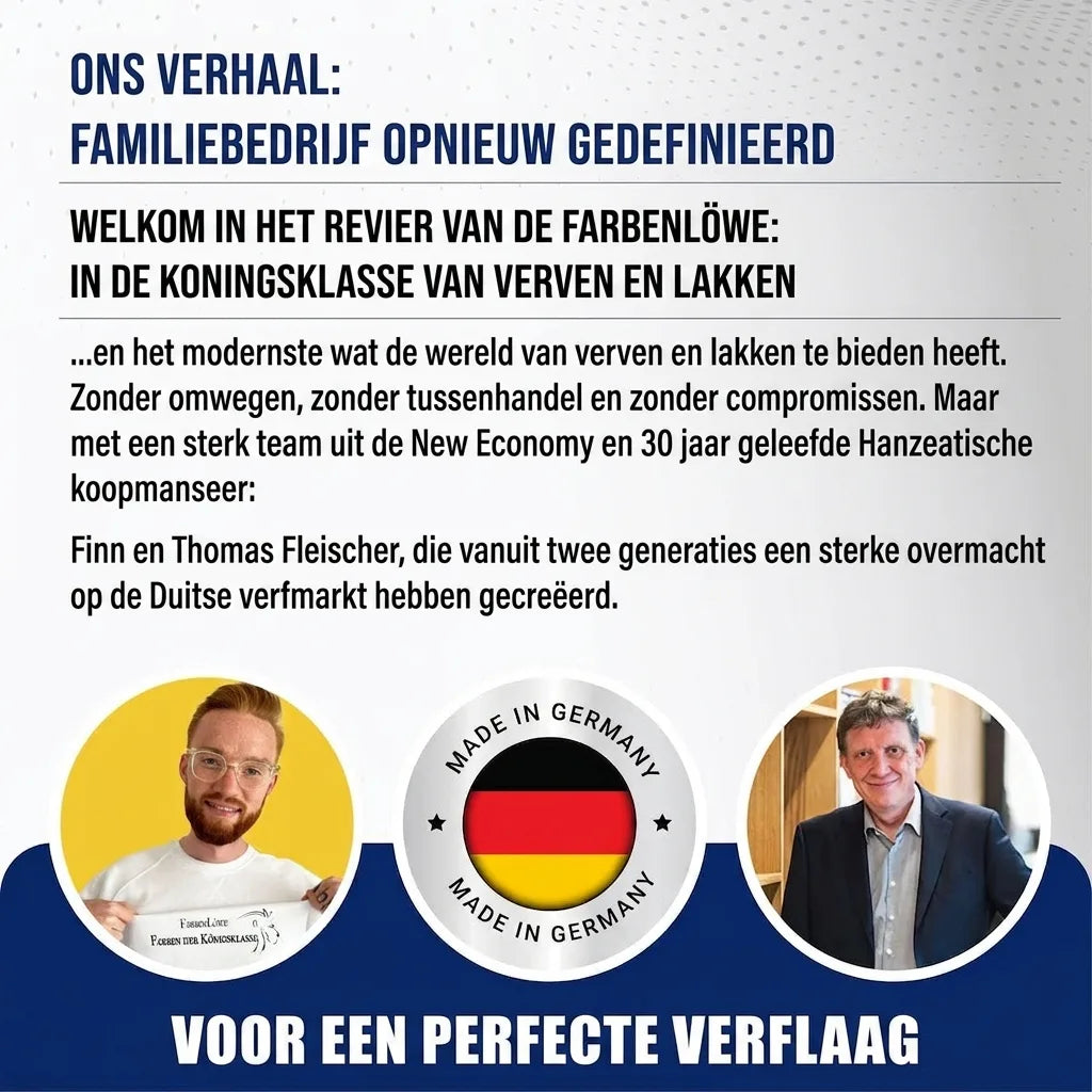 Duits familiebedrijf Farbenlöwe definieert verf opnieuw met Finn & Thomas Fleischer en 'Made in Germany'-kwaliteit.