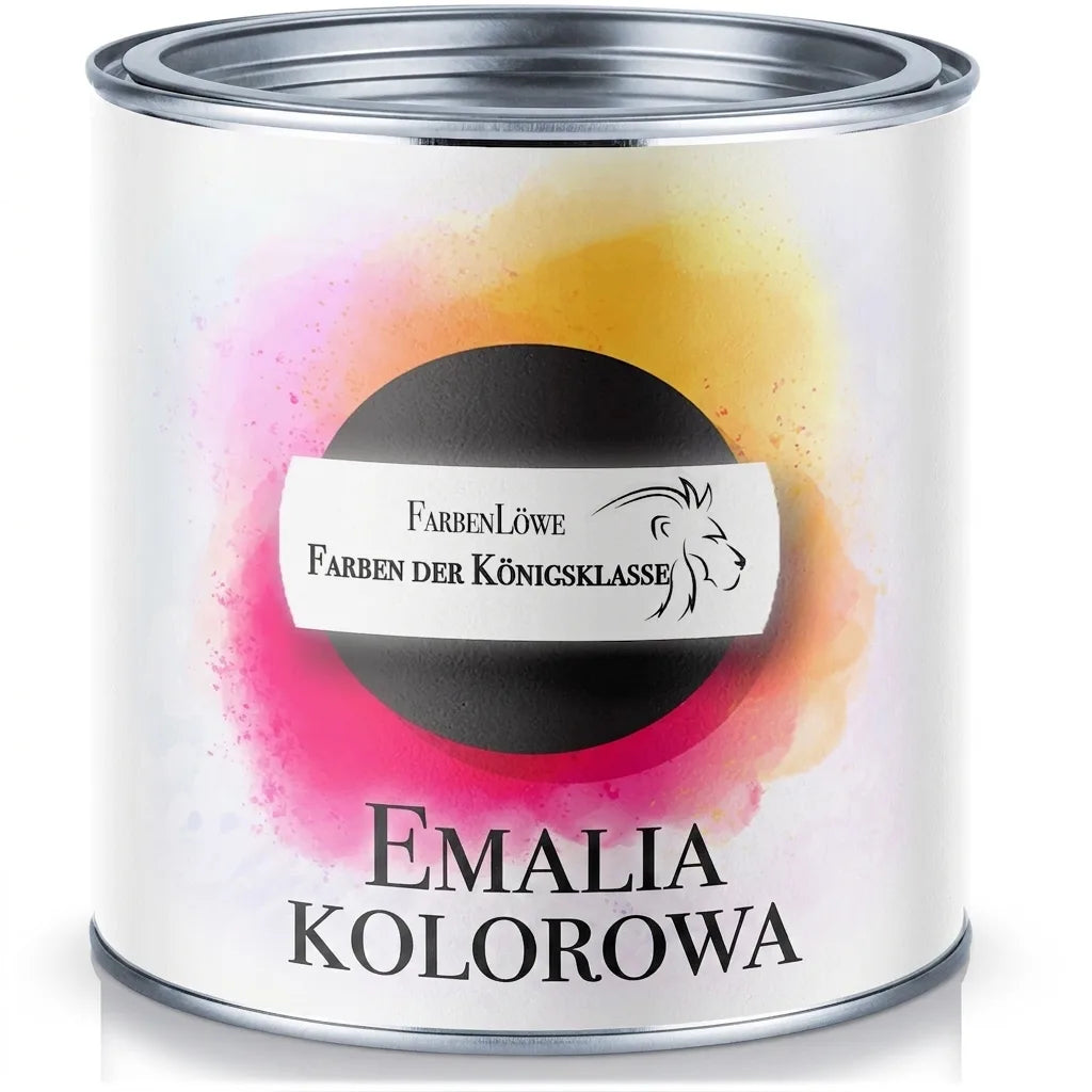 Puszka farby FarbenLöwe Buntlack. Wysokiej jakości kolorowy lakier do różnych powierzchni.