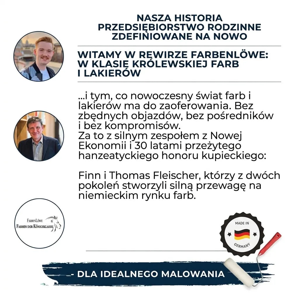 Historia rodzinnej firmy FarbenLöwe, Finn i Thomas Fleischer, redefiniujący rynek farb w Niemczech.