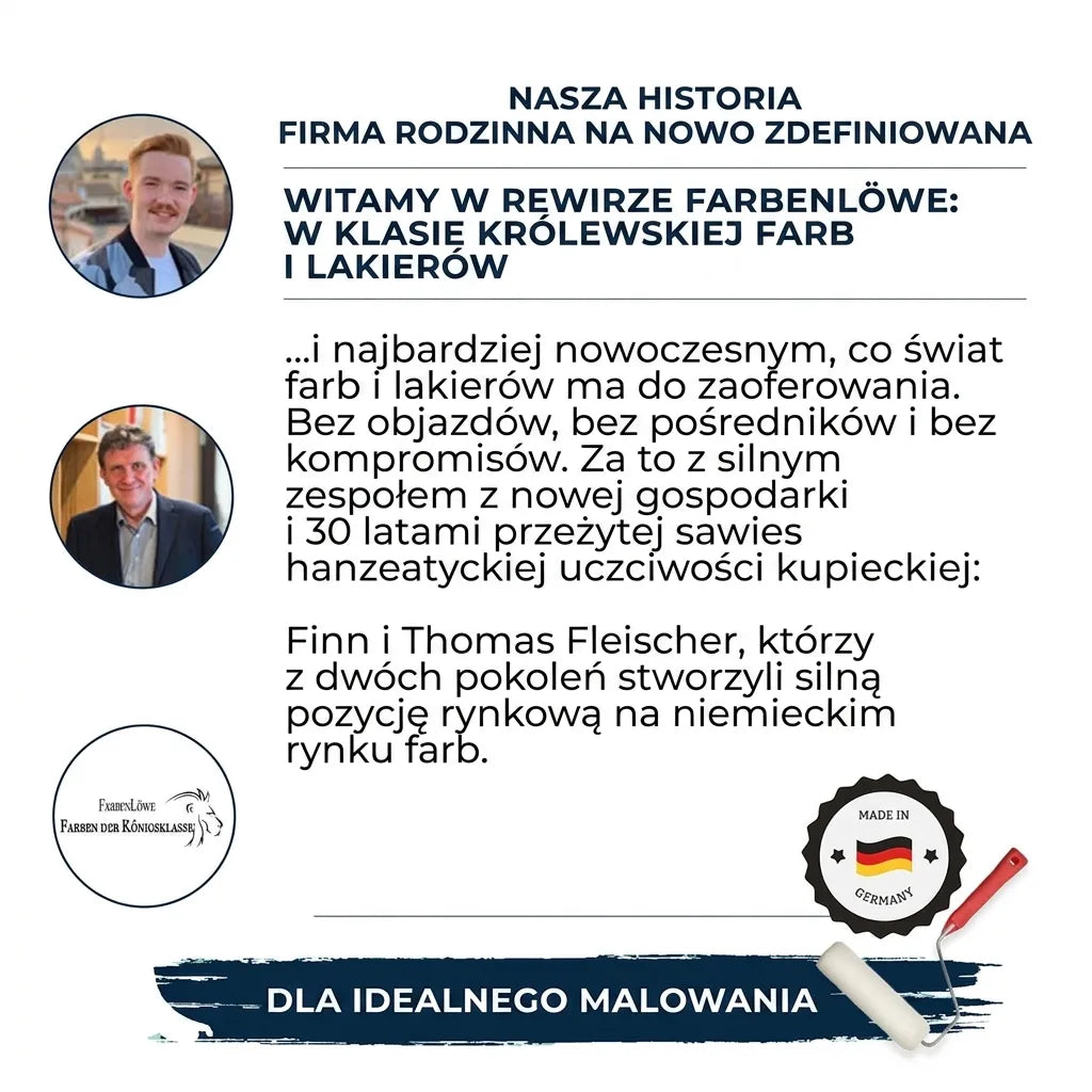 Farbenlöwe: historia niemieckiej firmy rodzinnej, producenta farb premium, Made in Germany.