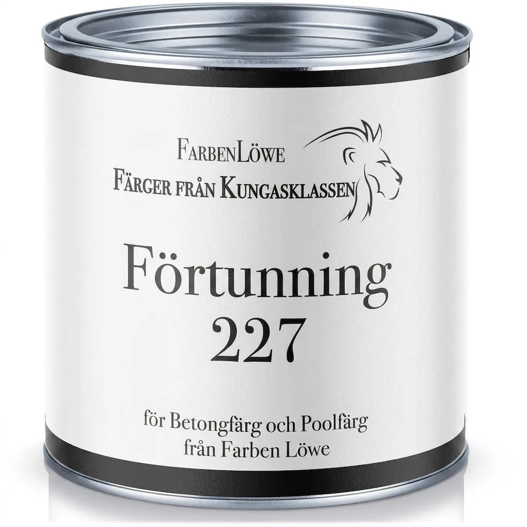 Farben Löwe Förtunning 227 för betongfärg och poolfärg.