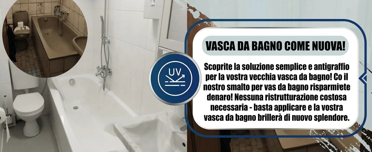Vasca da bagno come nuova! Trasformazione prima e dopo con vernice speciale, soluzione rapida ed economica.