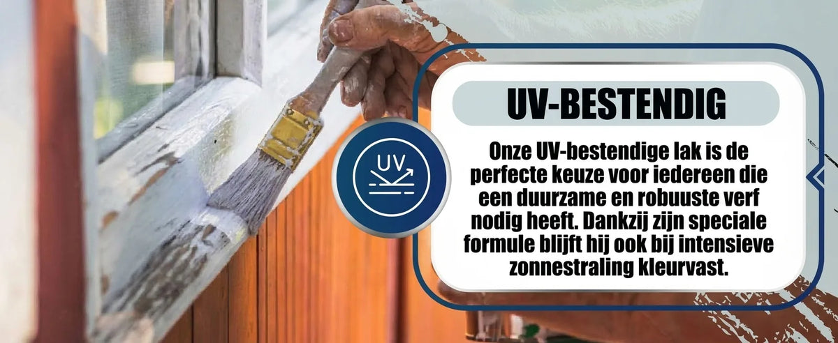 Hand schildert houten raamkozijn wit met kwast. UV-bestendige lak, ideaal voor buiten en langdurige kleurvastheid.