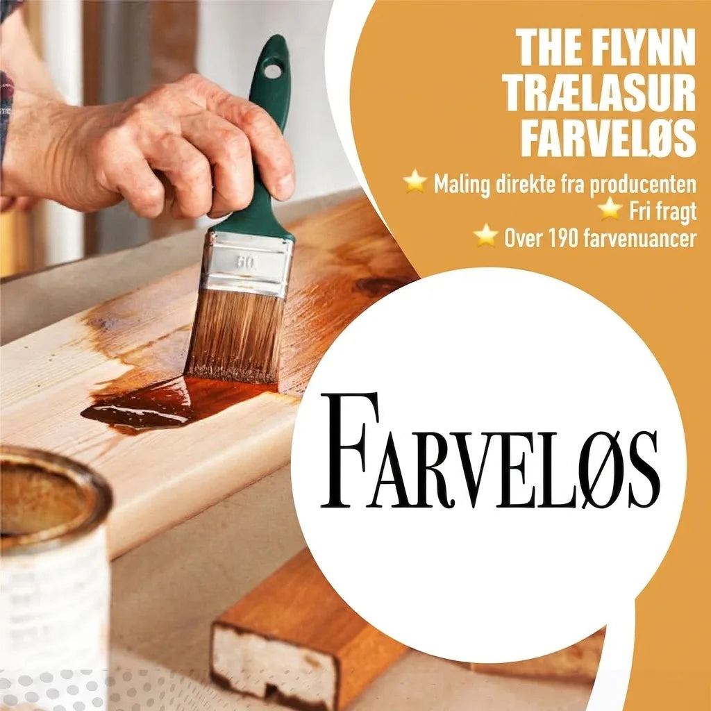THE FLYNN TRÆLASUR FARVELØS. Køb direkte fra producenten med gratis fragt. Over 190 farvenuancer.