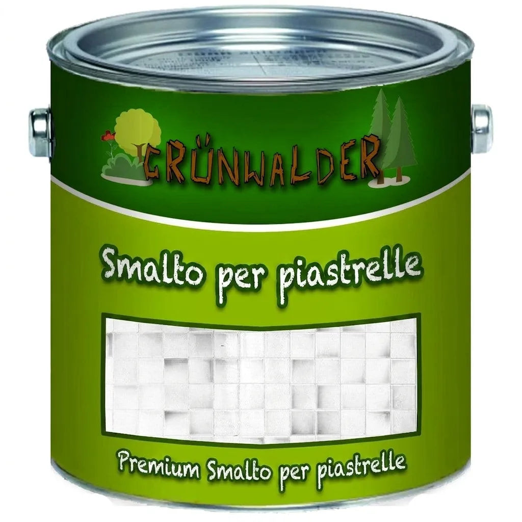 Vernice per piastrelle verde Grünwalder. Smalto premium per rivestimenti interni ed esterni.