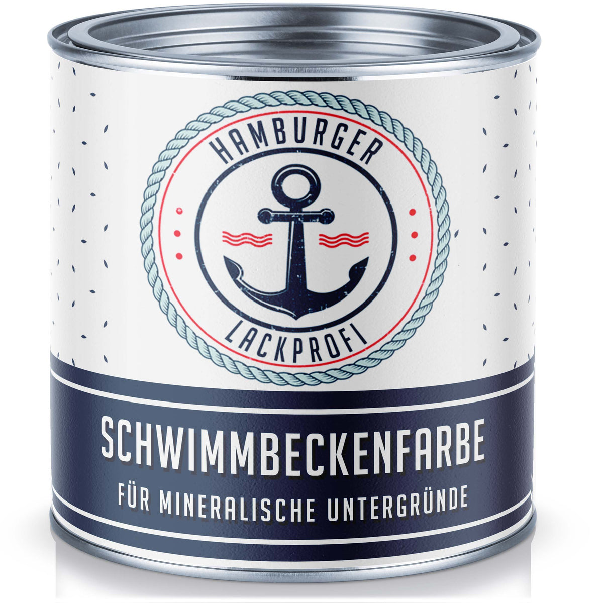 Schwimmbeckenfarbe Poolfarbe Rundumsorglos-Set (X500) inkl. Zubehör XXL - Hamburger Lack-Profi