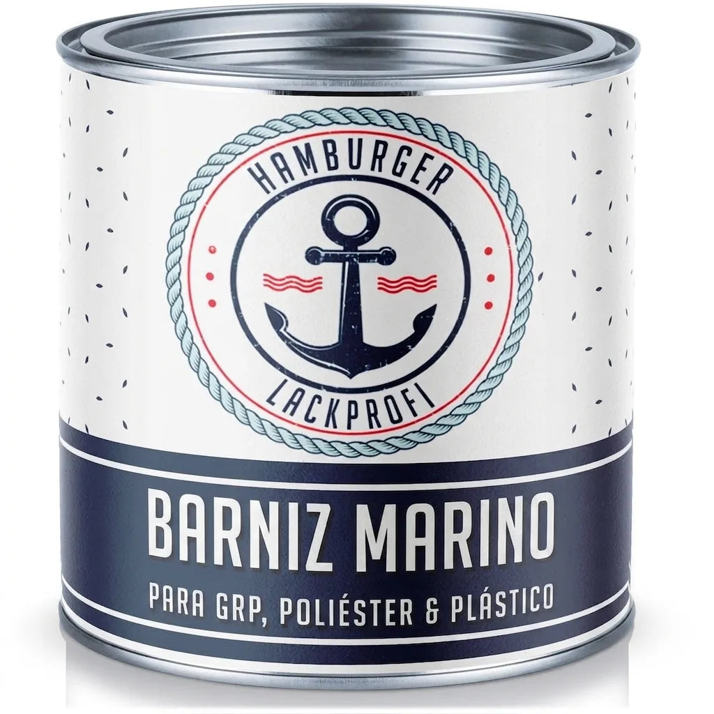 Bote de laca profesional para barcos Hamburger Lackprofi, apta para GFK, poliéster y plástico.