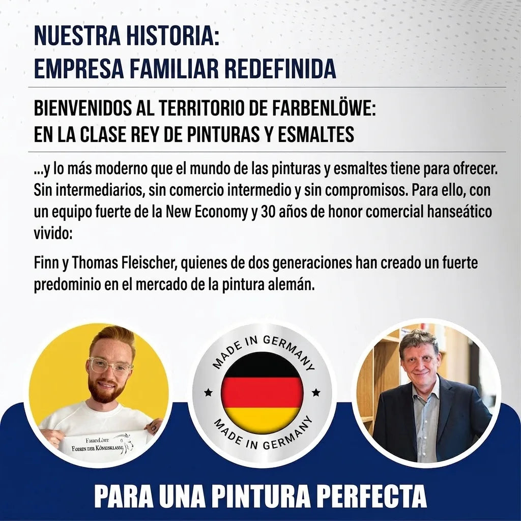Finn y Thomas Fleischer, líderes de Farbenlöwe, empresa familiar alemana de pinturas de alta calidad.