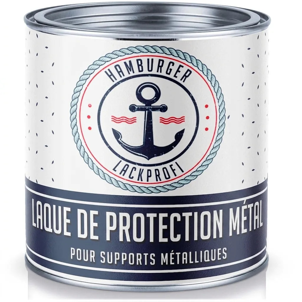 Pot de peinture anti-corrosion pour surfaces métalliques, marque Hamburger Lackprofi.
