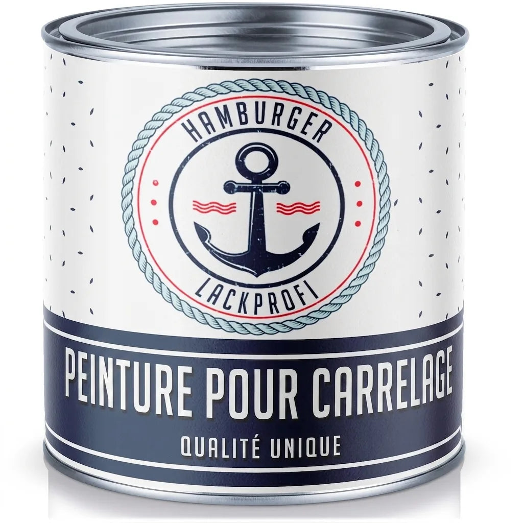 Boîte de peinture carrelage Fliesenlack Hamburger Lackprofi avec ancre, qualité unique.