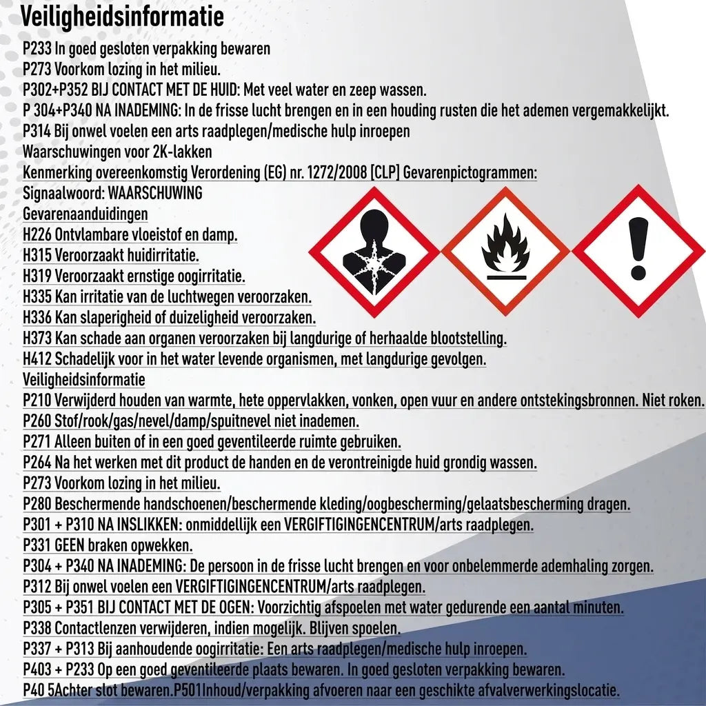 Duitstalige veiligheidsinstructies, gevarenaanduidingen en gevarensymbolen voor chemische producten.