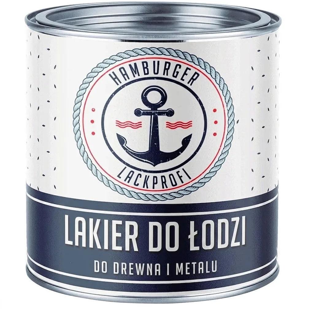 Puszka lakieru do łodzi Hamburger Lackprofi Bootslack, do drewna i metalu.