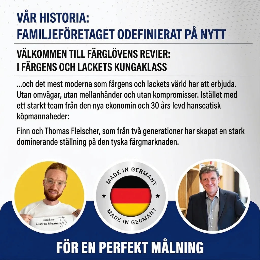 Farbenlöwe: Tyskt familjeföretag omdefinierar färgmarknaden, med Finn och Thomas Fleischer. "Made in Germany".