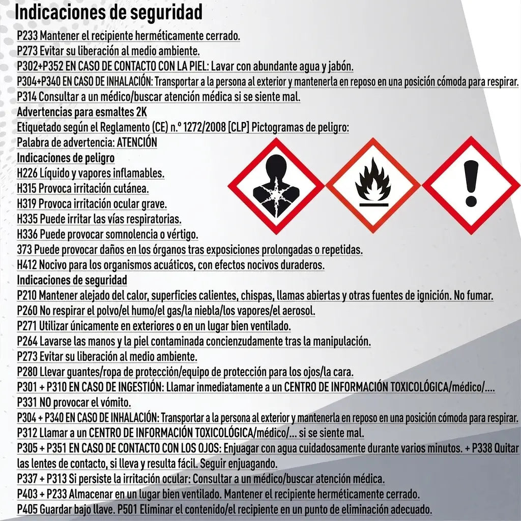 Texto en alemán con instrucciones de seguridad, advertencias de peligro y pictogramas de productos químicos.