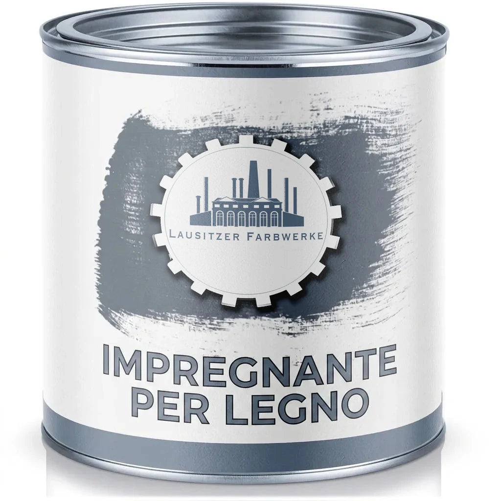 Barattolo di vernice per legno grigia Lausitzer Farbwerke