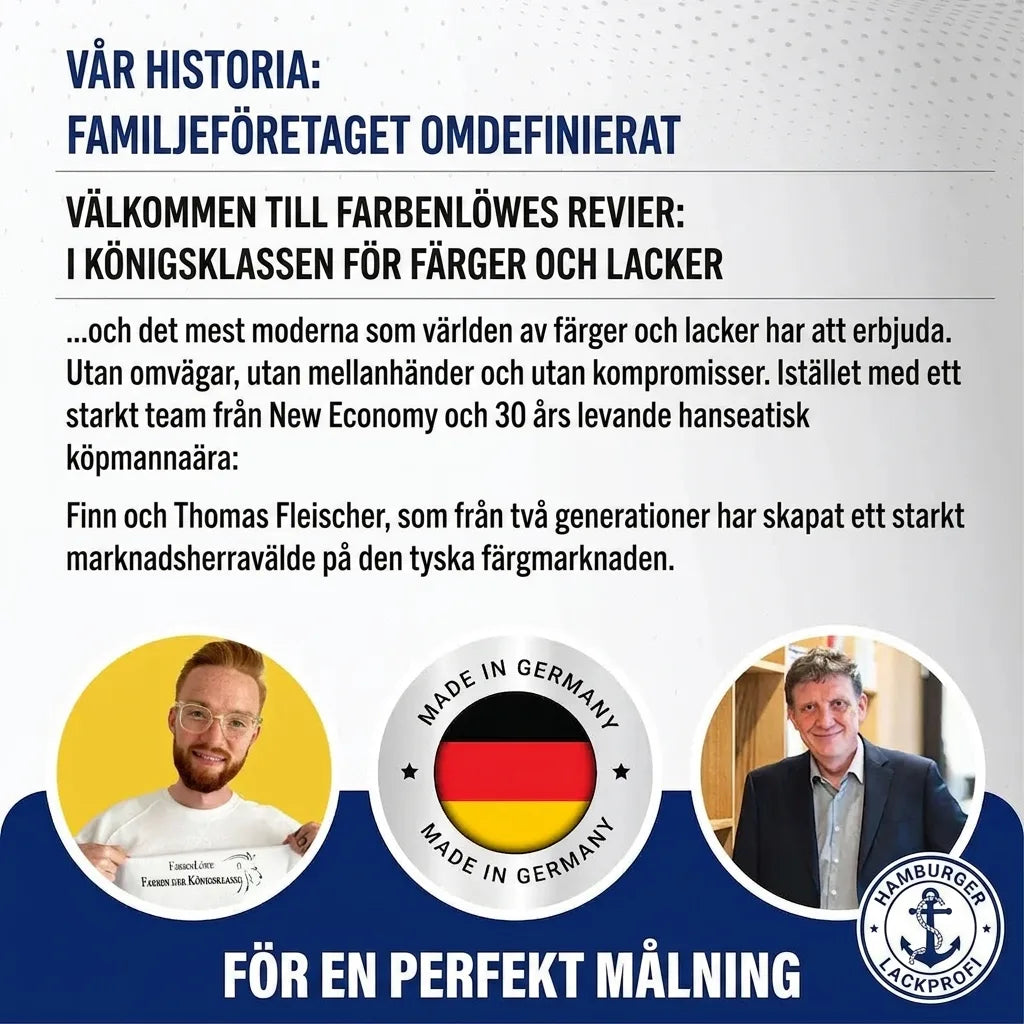 Farbenlöwe: Tyskt familjeföretag omdefinierar färgbranschen. Med 'Made in Germany' och direktförsäljning.