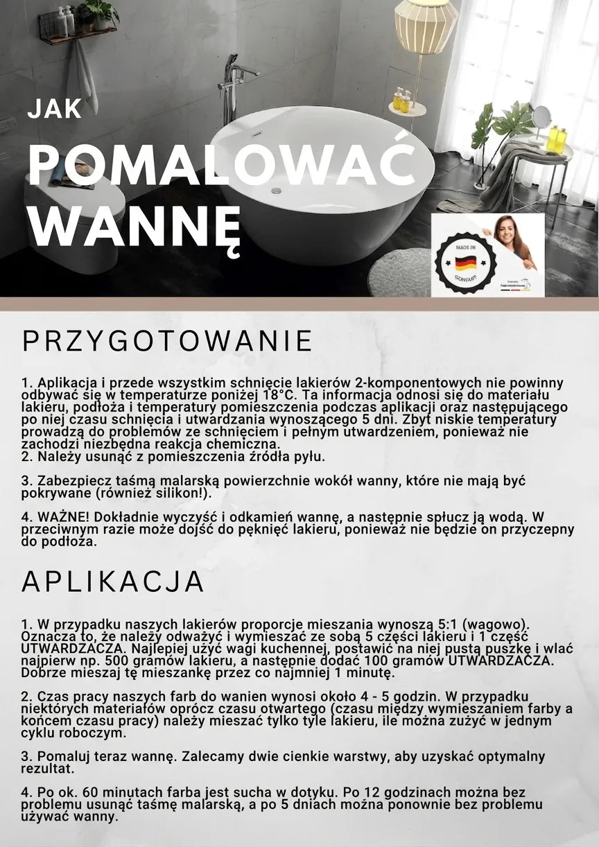 Instrukcja krok po kroku: jak pomalować wannę. Poradnik renowacji wanny, przygotowanie i techniki aplikacji.