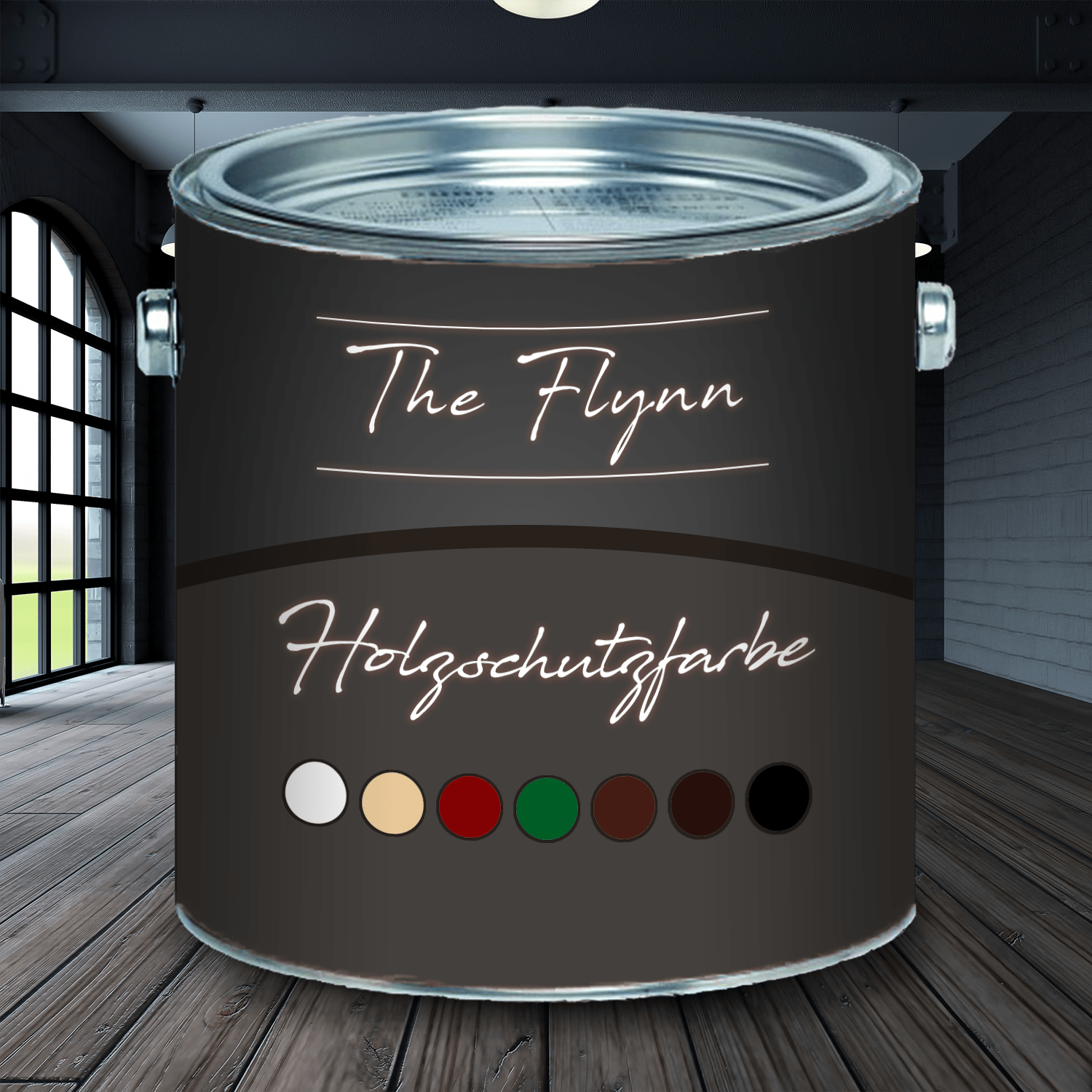 The Flynn Holzschutzfarbe - Schnelltrocknend & Wetterbeständig - FARBENLÖWE